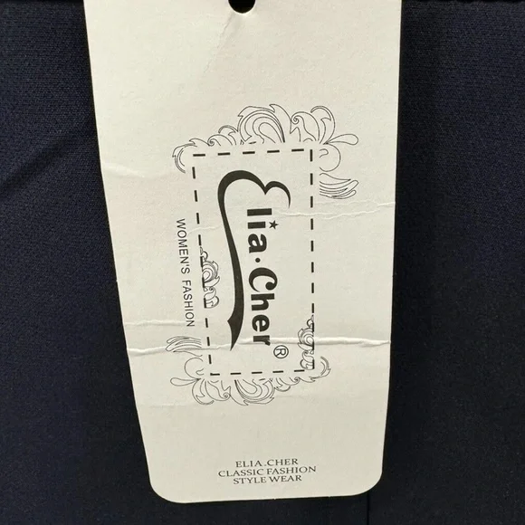 NWT Size 14 XXL Navy Blue Sleeveless v neck Strappy Cocktail Dress Pockets - Picture 5 of 7